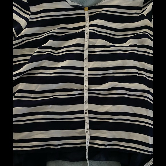 Anthropologie Maeve Ruffle Striped Top - Picture 7 of 9